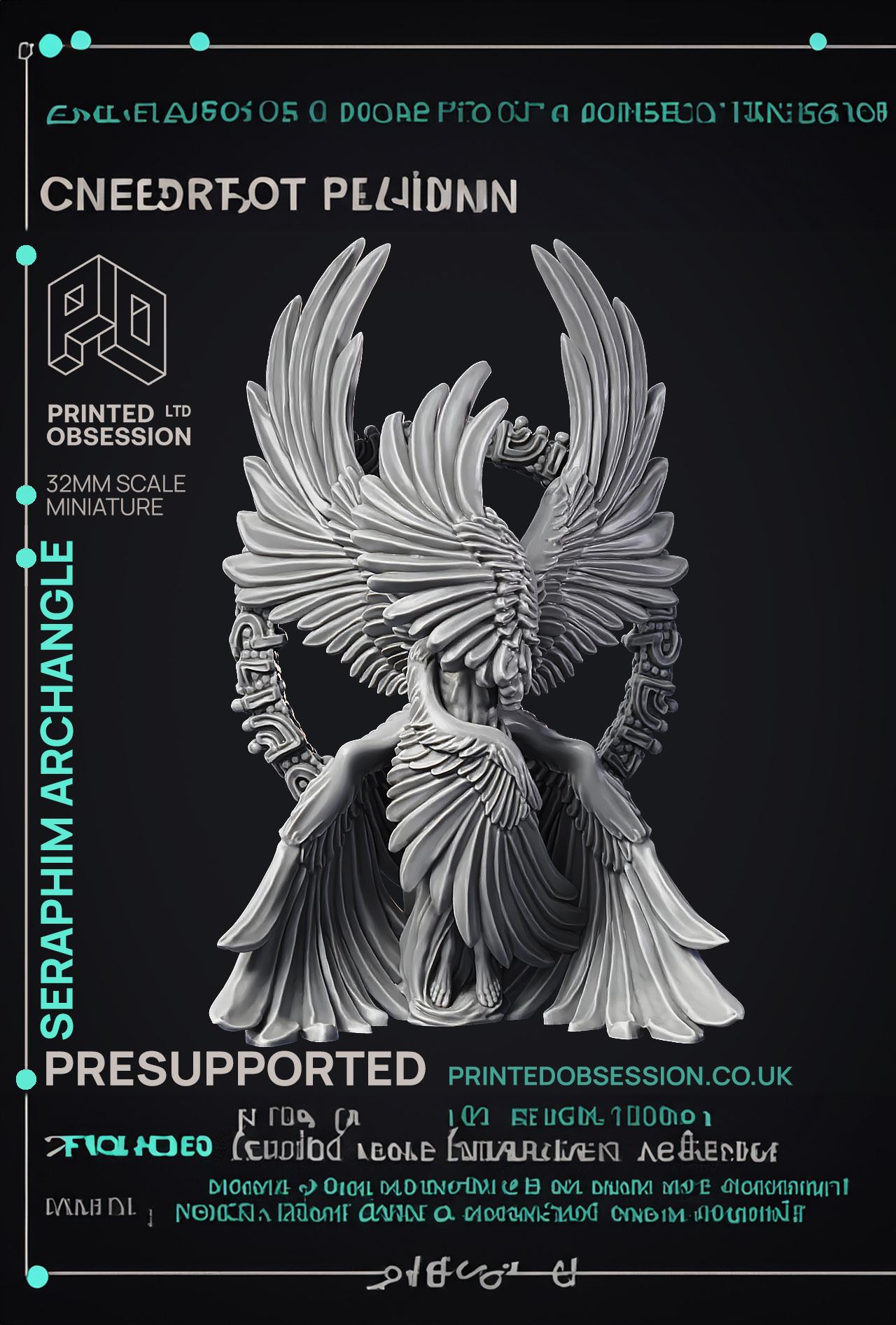 Seraphim - Archangel - PRESUPPORTED - Heaven hath no Fury - 32mm scale  3d model