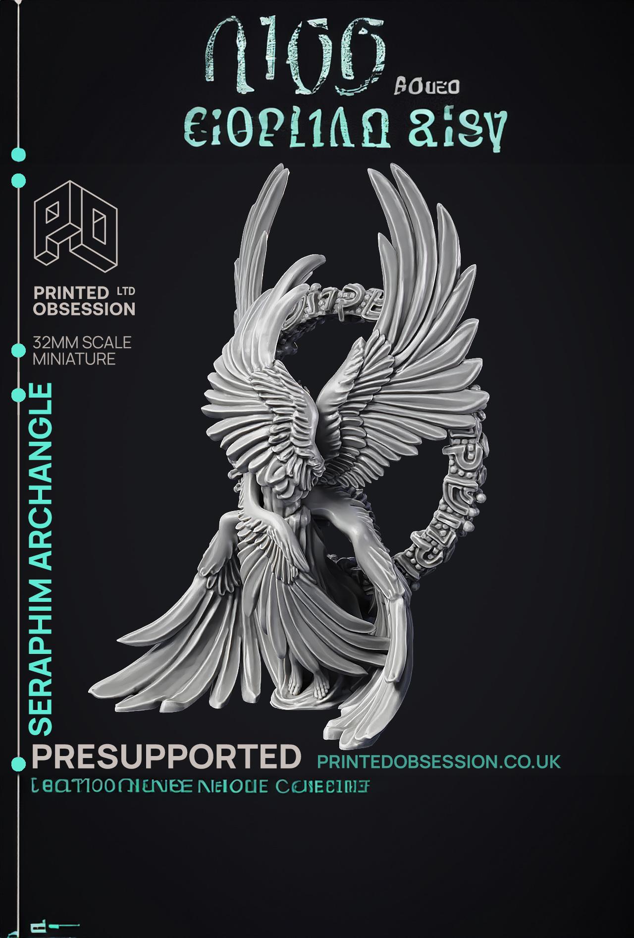 Seraphim - Archangel - PRESUPPORTED - Heaven hath no Fury - 32mm scale  3d model