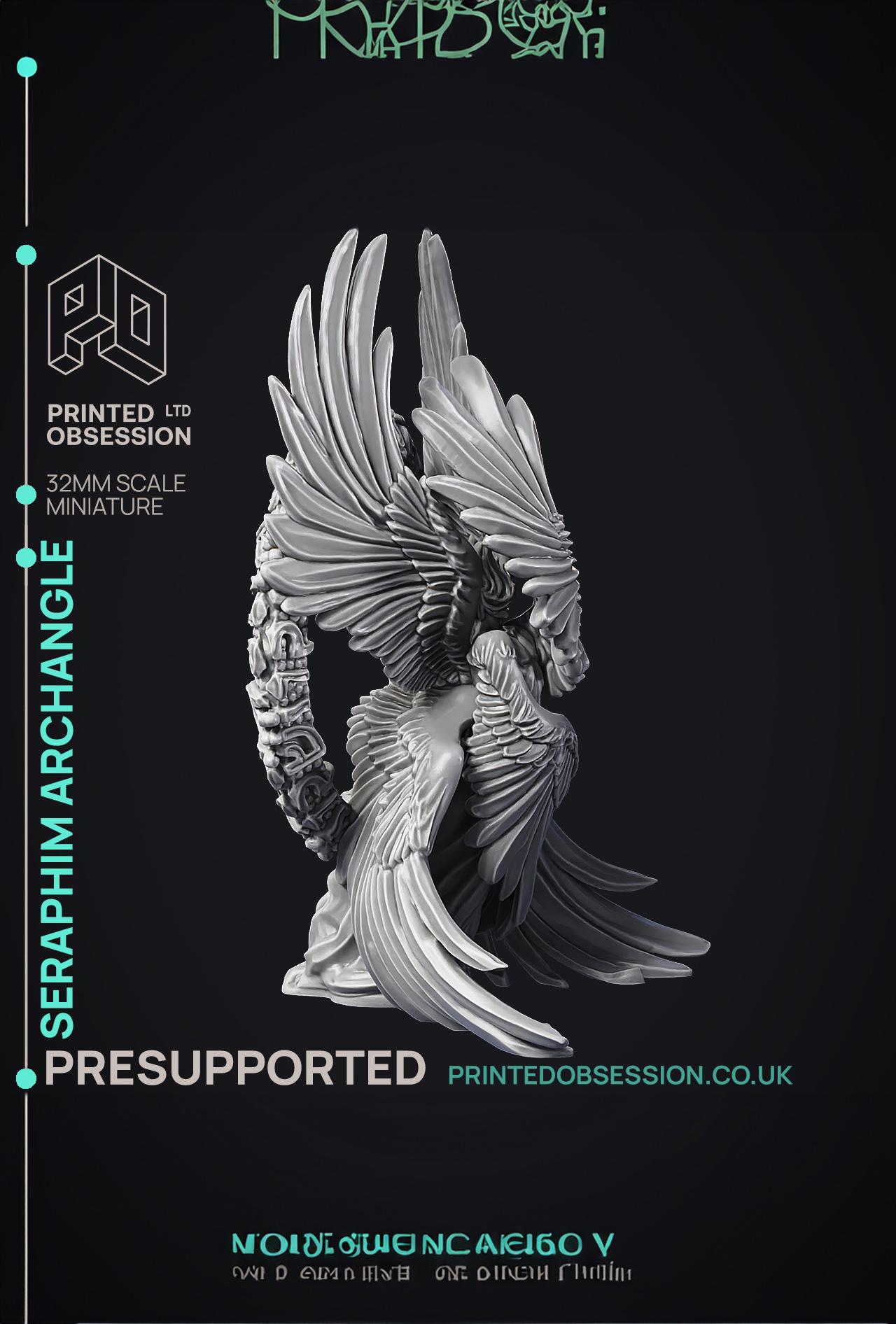 Seraphim - Archangel - PRESUPPORTED - Heaven hath no Fury - 32mm scale  3d model