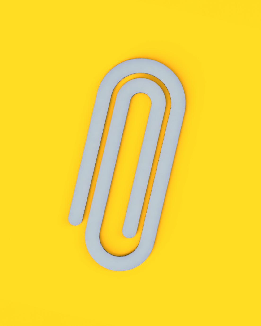 Paperclip Bookmark/Paper Clip 3d model