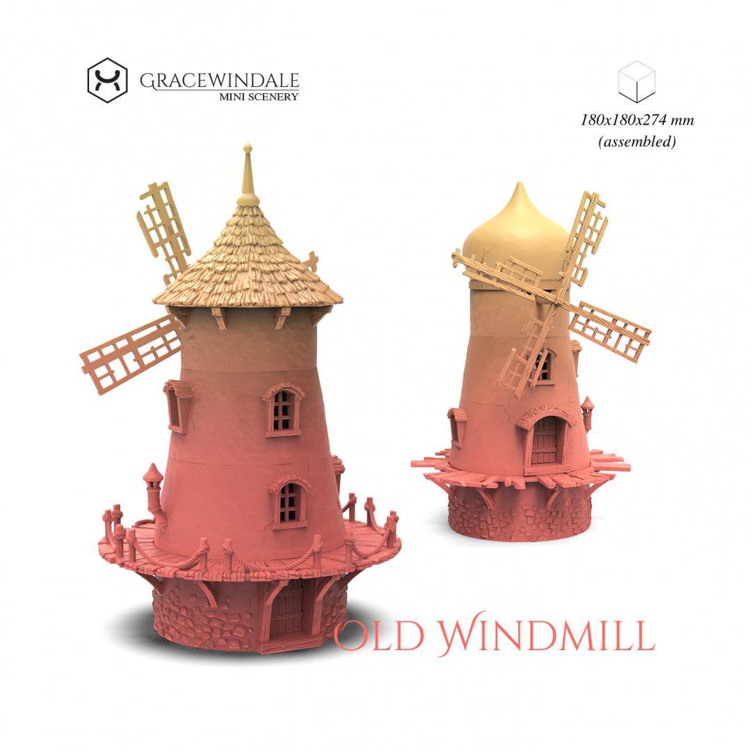 Old Windmill 3d model