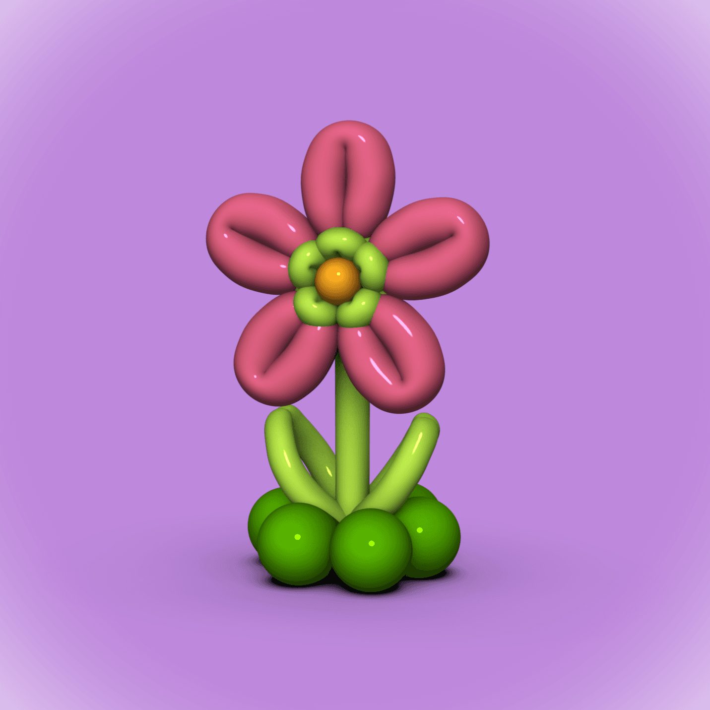 Balloon Flower 2 3d model