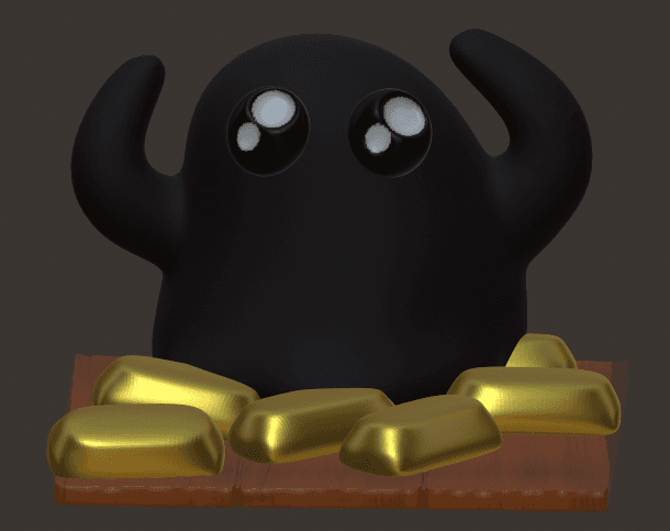 blobgold 3d model