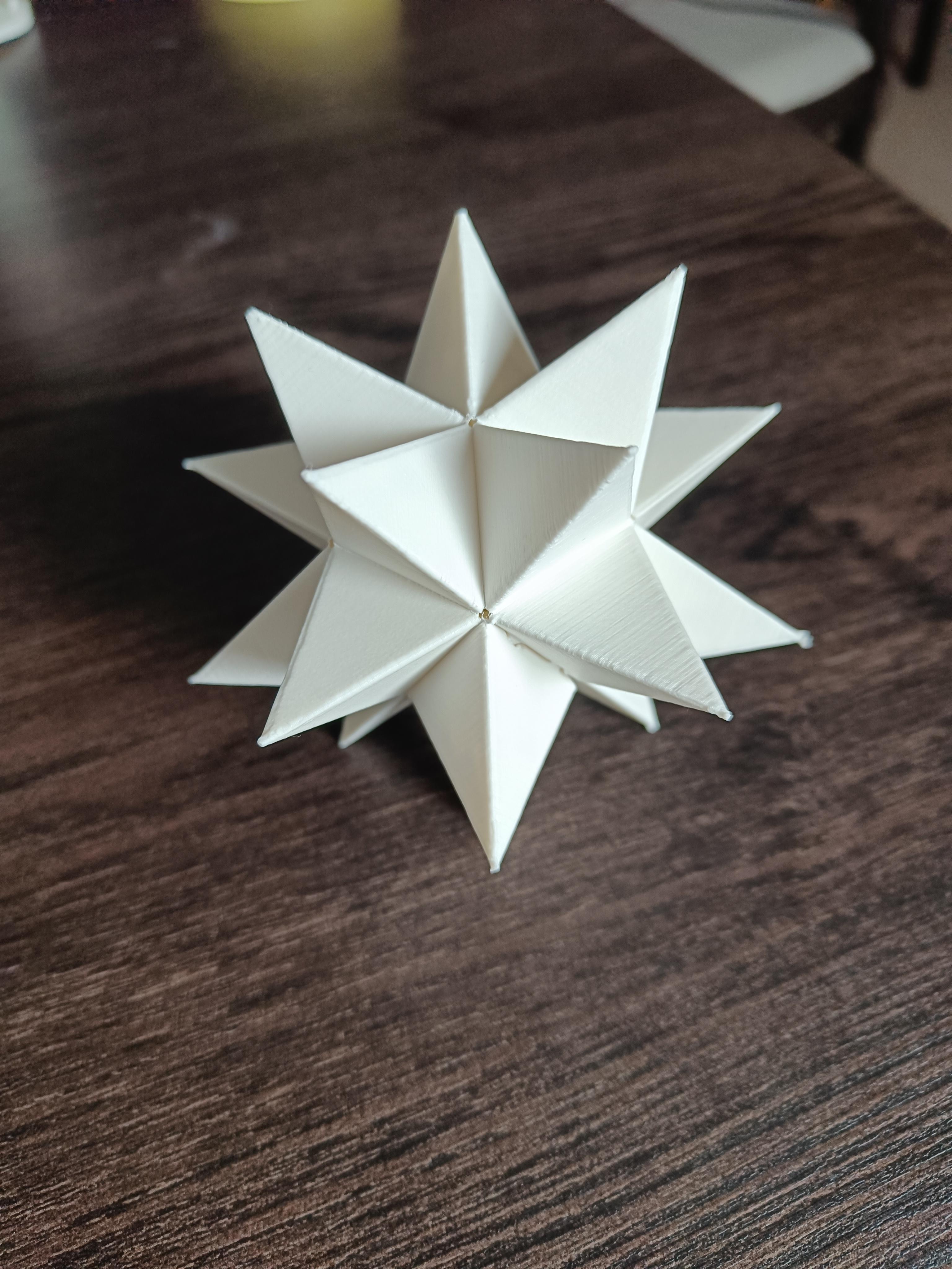 Icosaeder Christmas Star 3d model