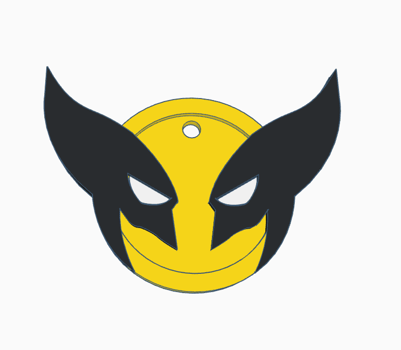 Wolverine keychain 3d model