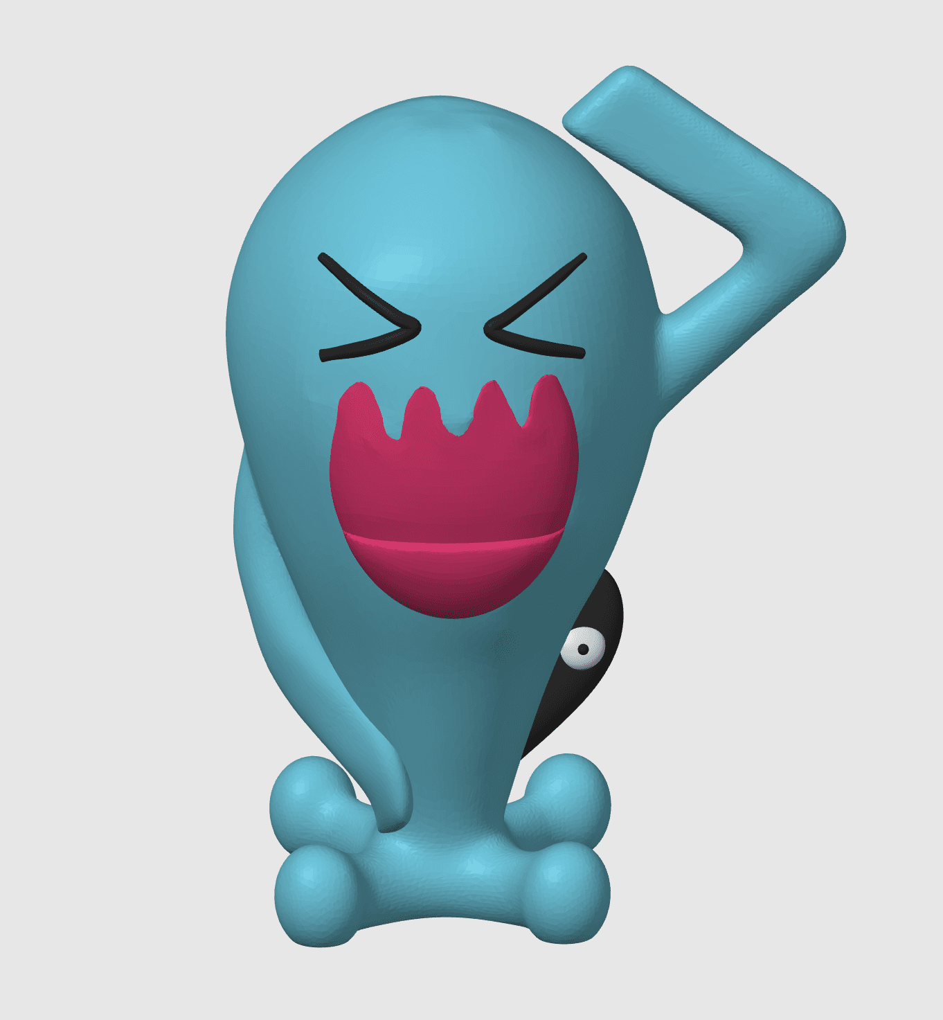 Wobbufet Pokemon (No Support) 3d model