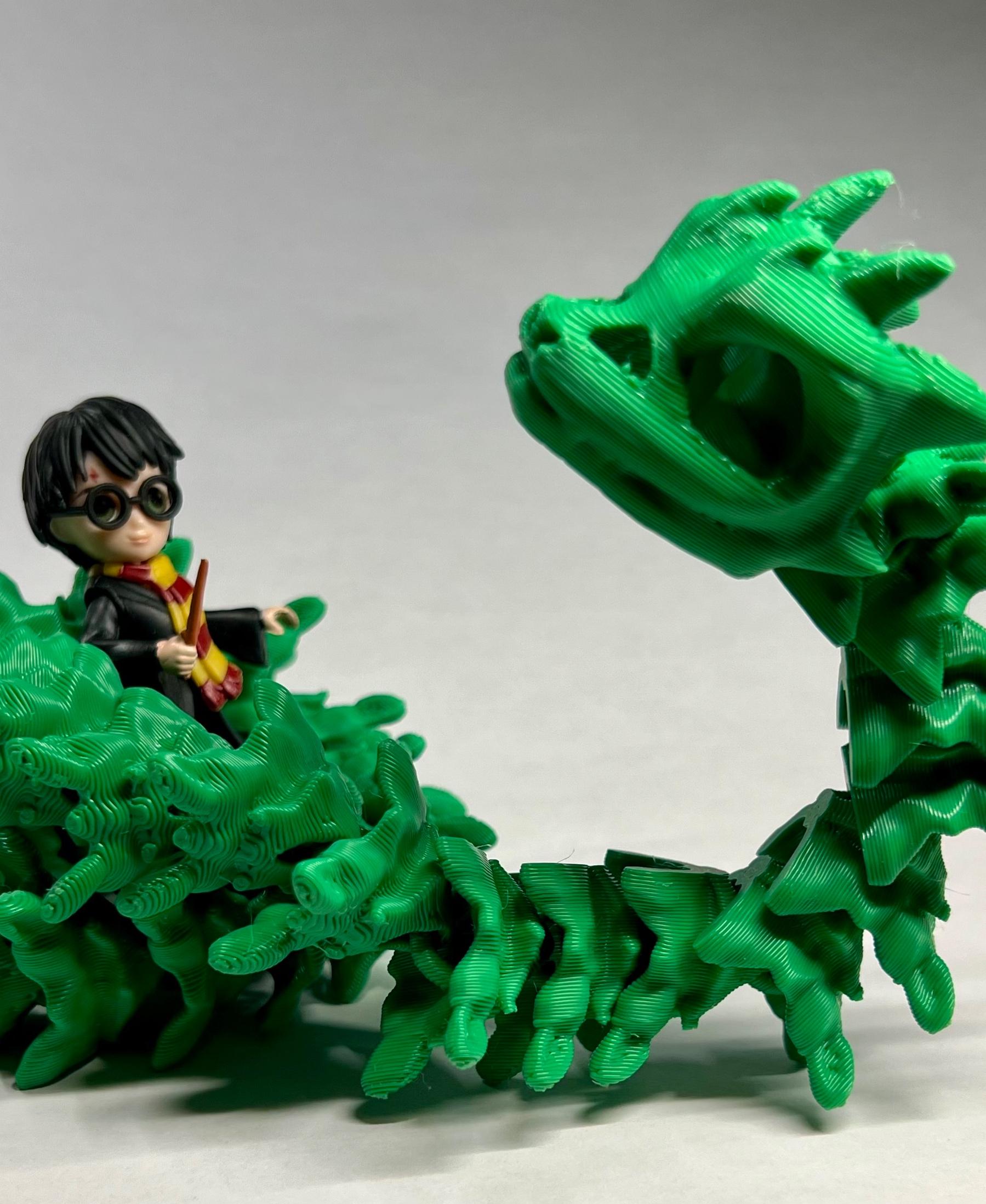 Extra Long Bony Basilisk  - Harry Playing with the Basilisk - 3d model