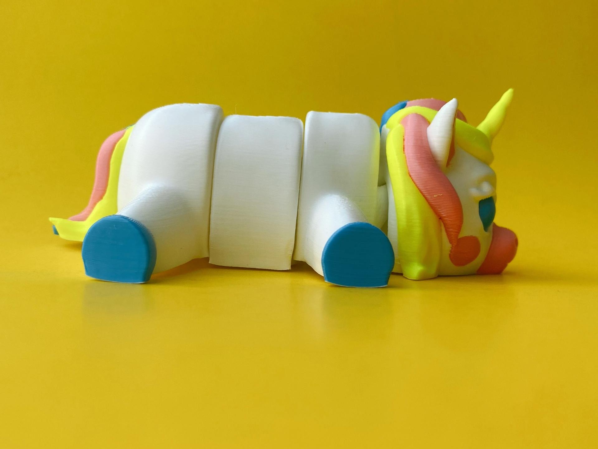 Articulated Unicorn, Cute Flexi Toy 3d model