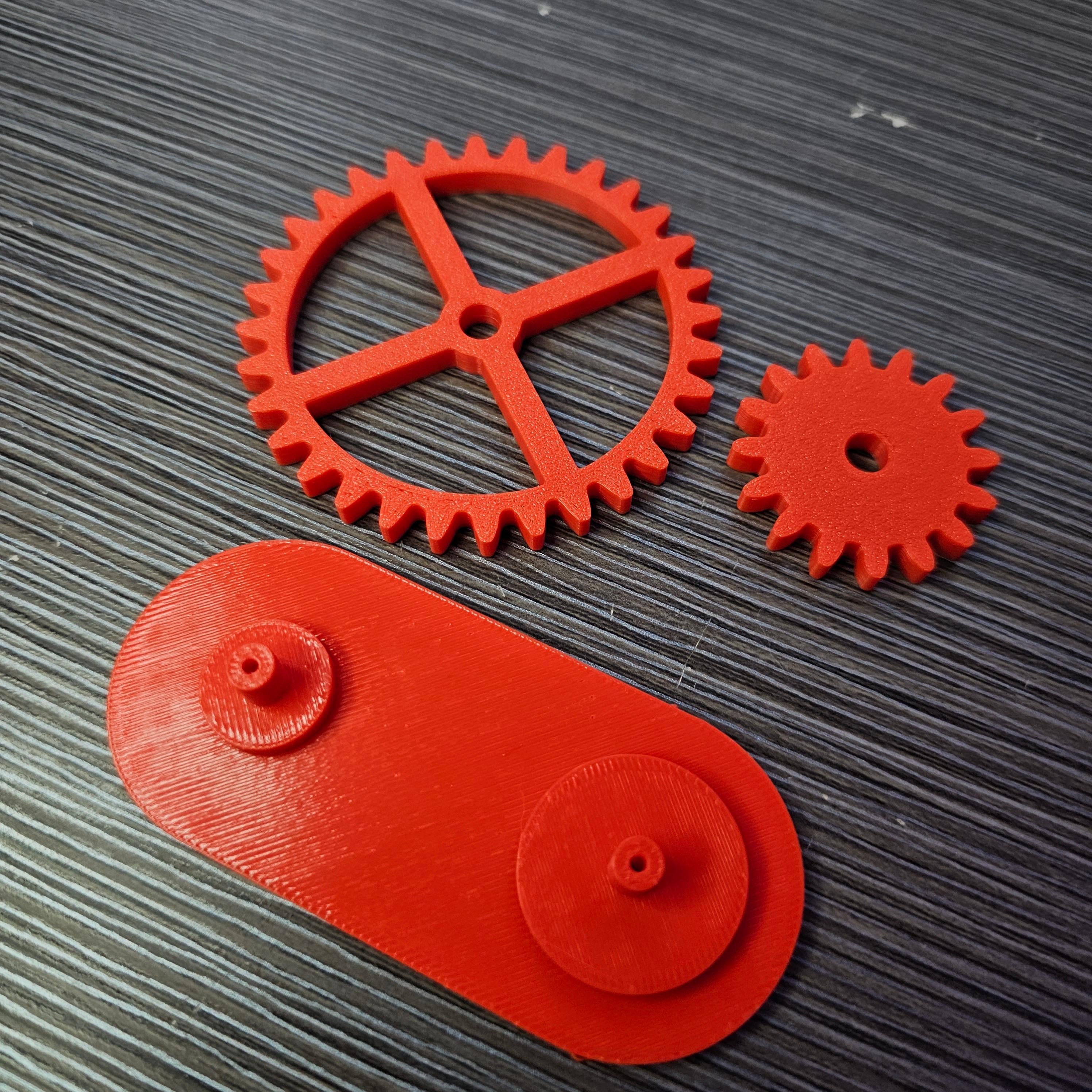 2:1 GEAR RATIO TOLERANCE TEST PRINT 3d model