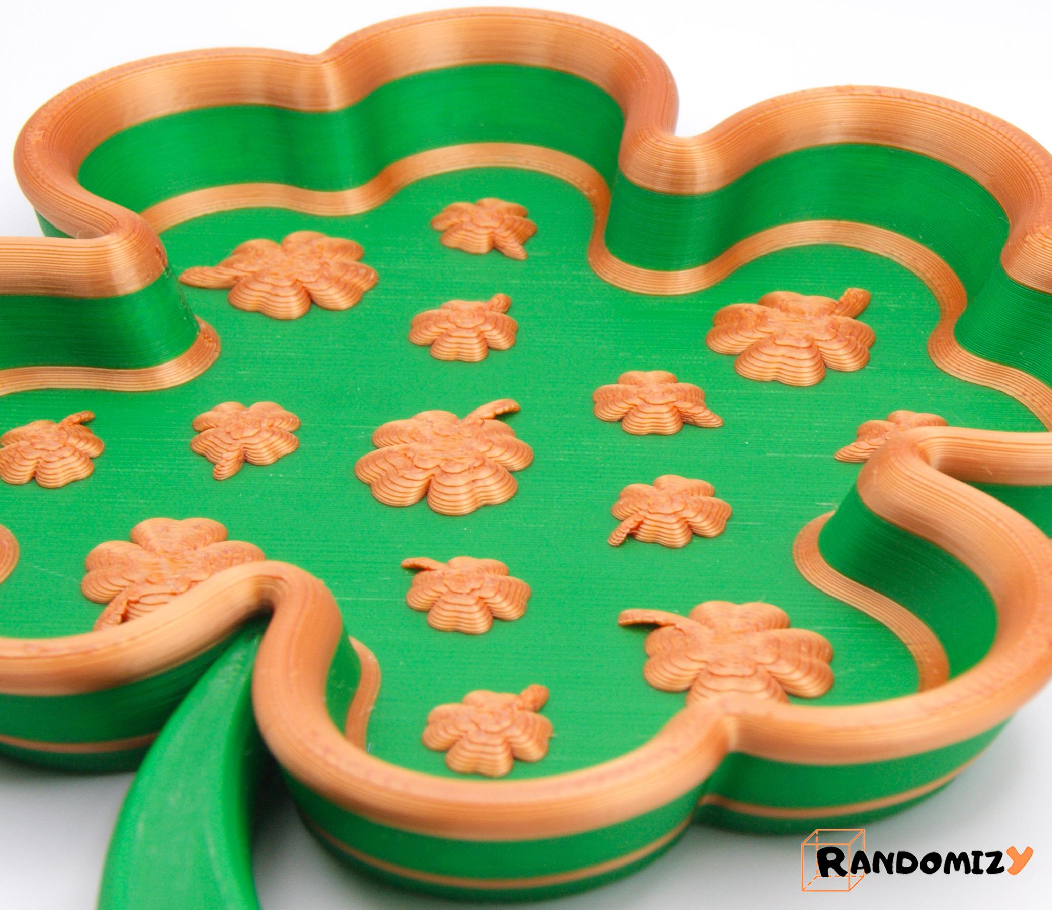 Four-Leaf Clover Tray (Embossed) 3d model