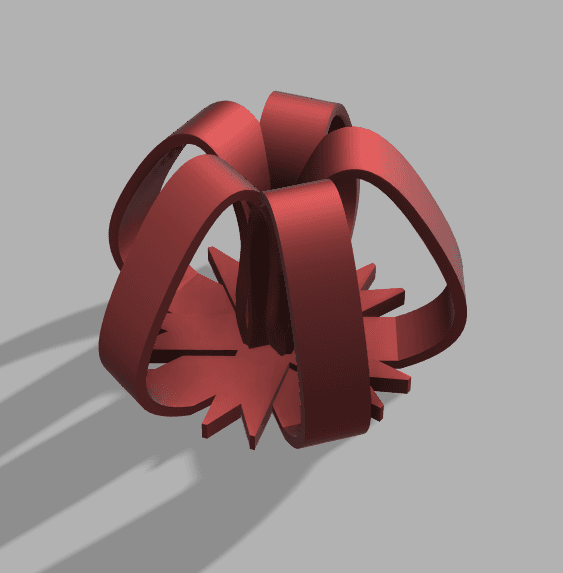 Christmas Bow Version 1 3d model