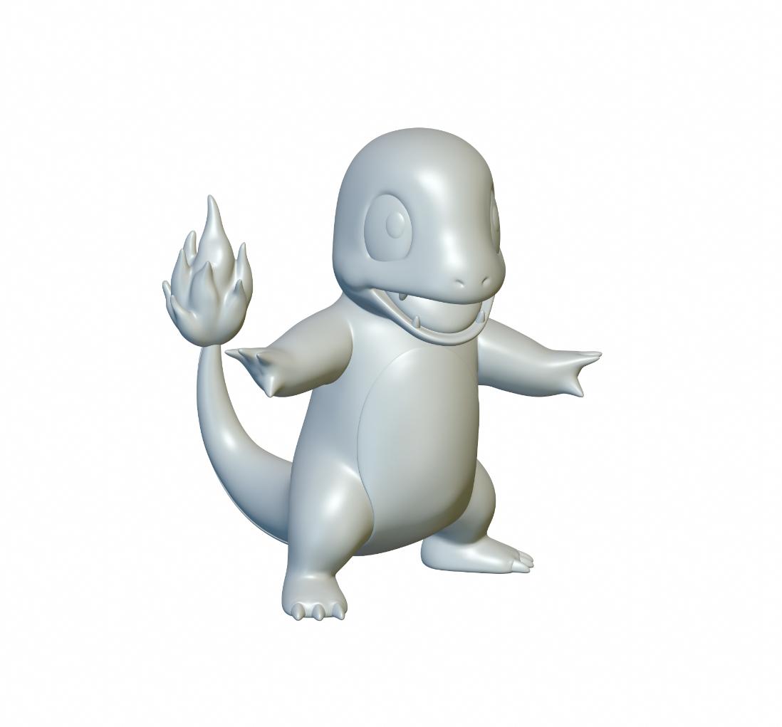 Pokemon Charmander #4 - Optimized for 3D Printing 3d model