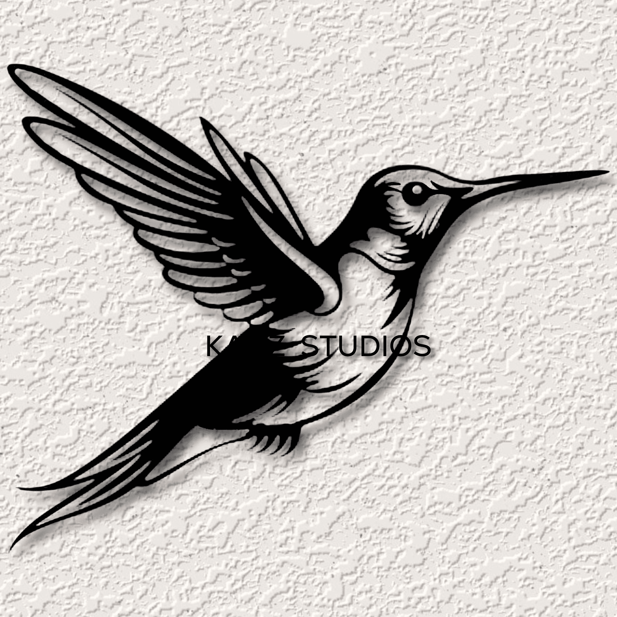 realistic hummingbird wall art bird wall decor hummingbird decoration 2d animal 3d model