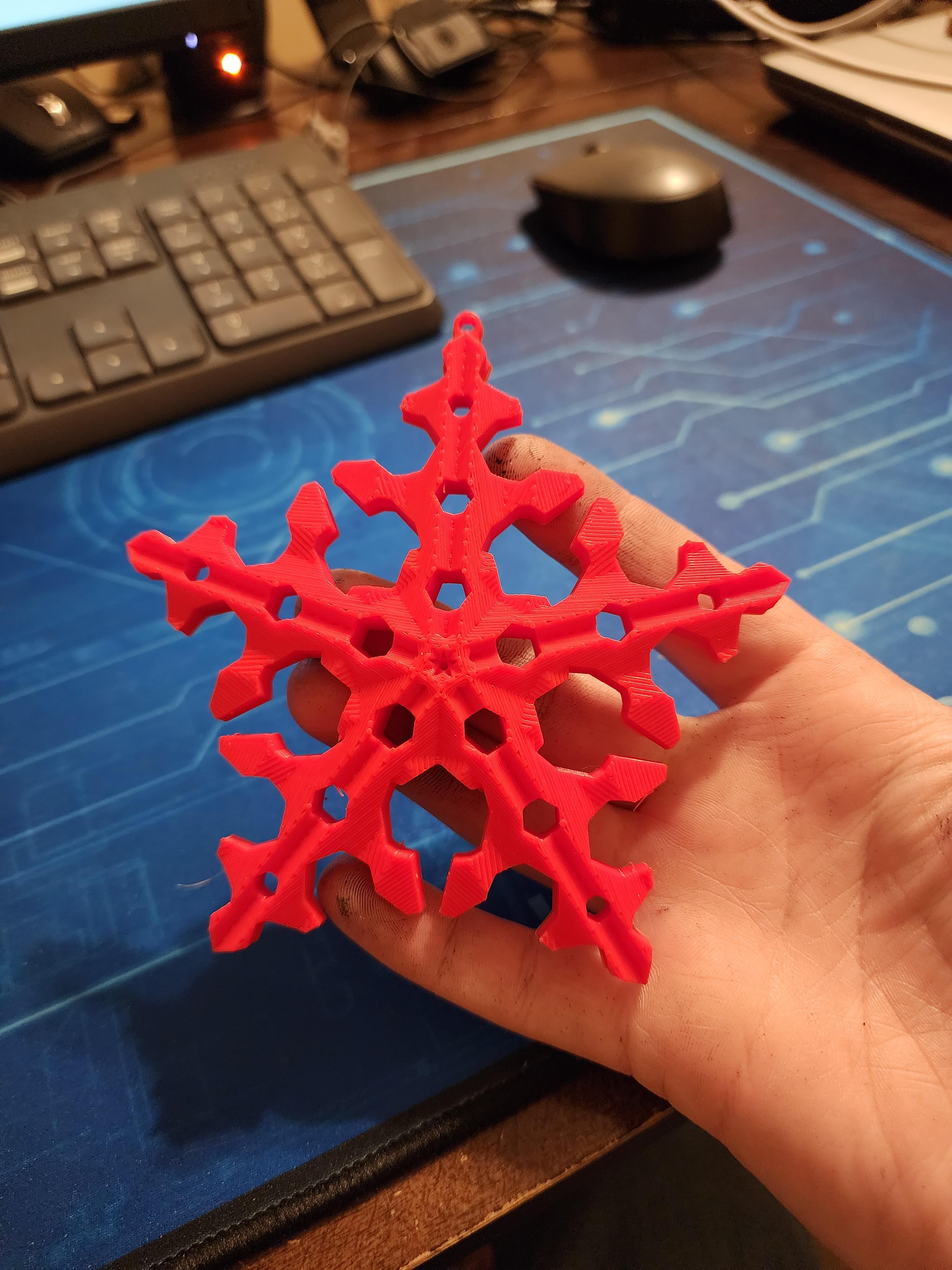 Angular Snowflake V1 3d model