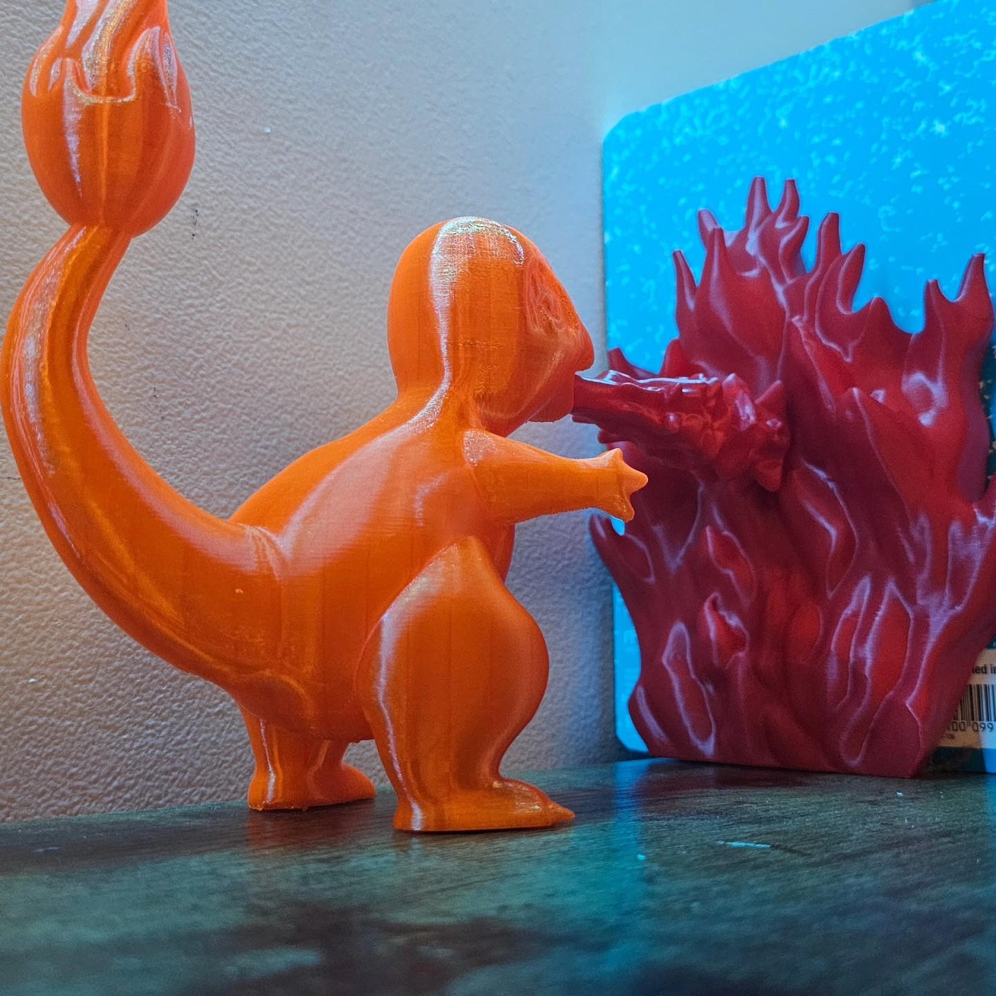 Charmander Bookend - Fiery 3D Print for Pokémon Lovers 3d model