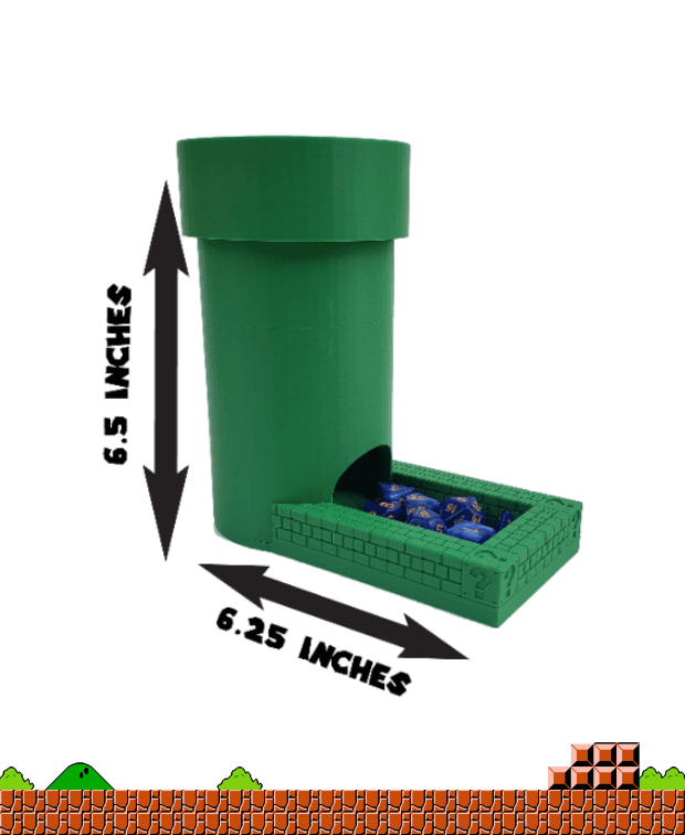 Dice Tower - Super Mario Bros. ROUND Tube 3d model