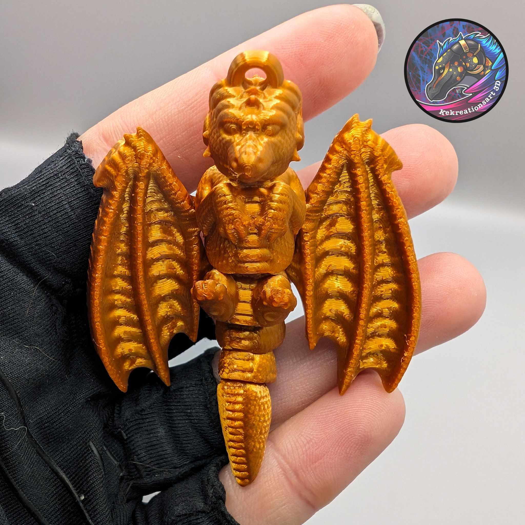 Dragon Wiggle Keychain 3d model