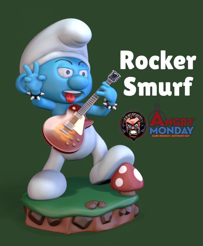 Rocker Smurf 3d model