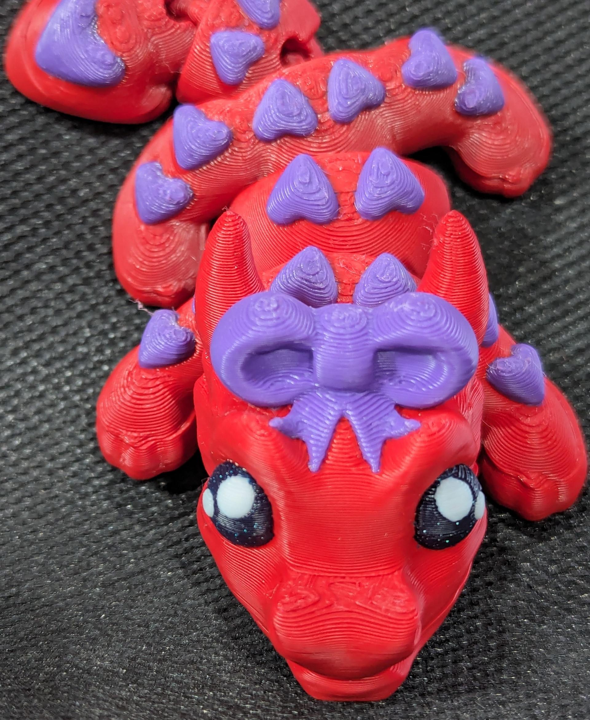 Val, Baby Love Dragon - Articulated Dragon Snap-Flex Fidget (Medium Tightness Joints) 3d model