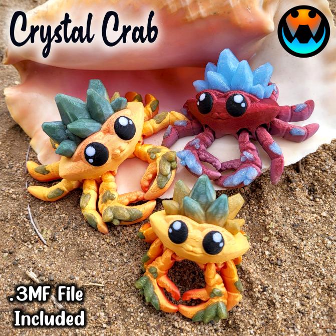 Tiny Crystal Crab 3d model