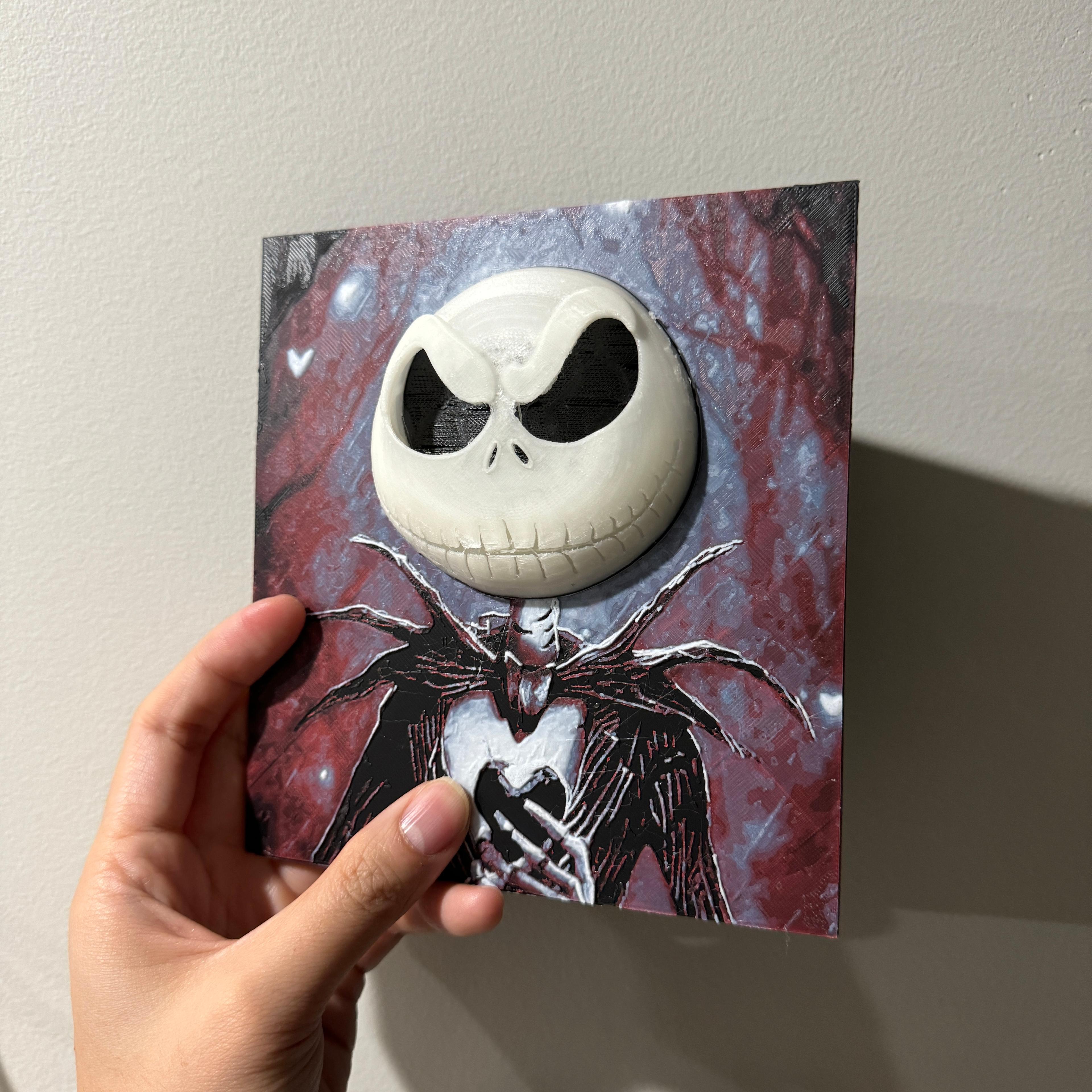 Jack Skellington Pop Out Print - Hueforge Hybrid 3d model