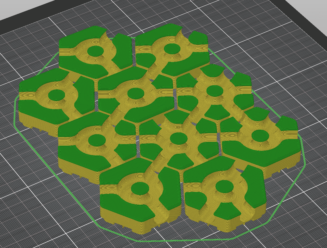 Hextraction - Centre O tiles 3d model