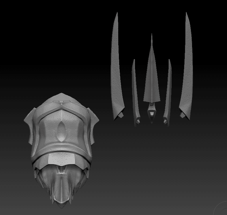 Sauron Helmet 3d model