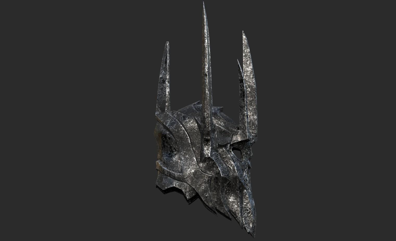 Sauron Helmet 3d model