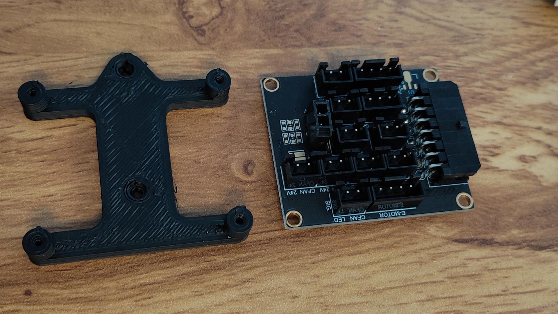 Voron Formbot Toolhead PCB DIN Rail Mount 3d model