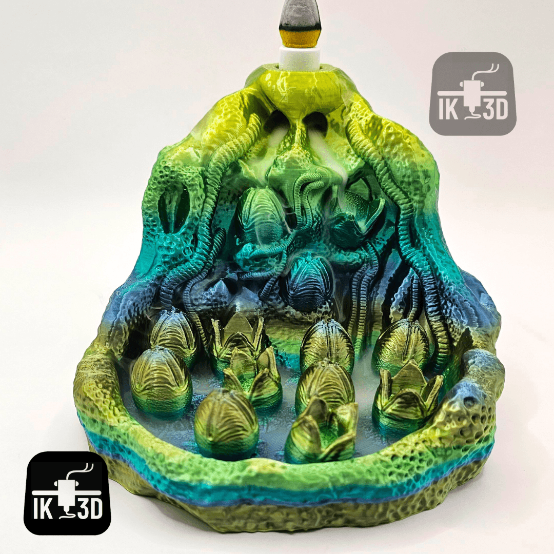 Xenomorph Egg Incense Burner / 3MF Included / No Supports 3d model