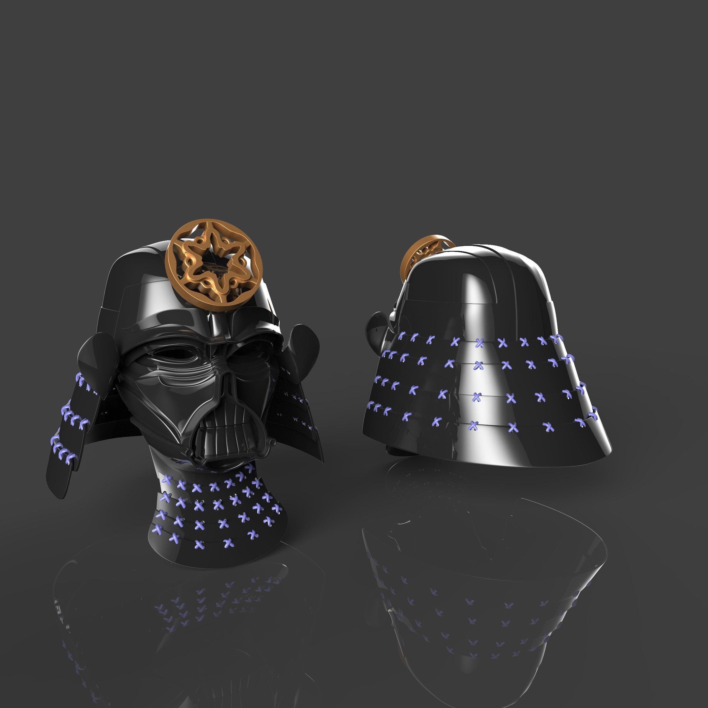 Darth Vader Samurai Cosplay Armor 3d model