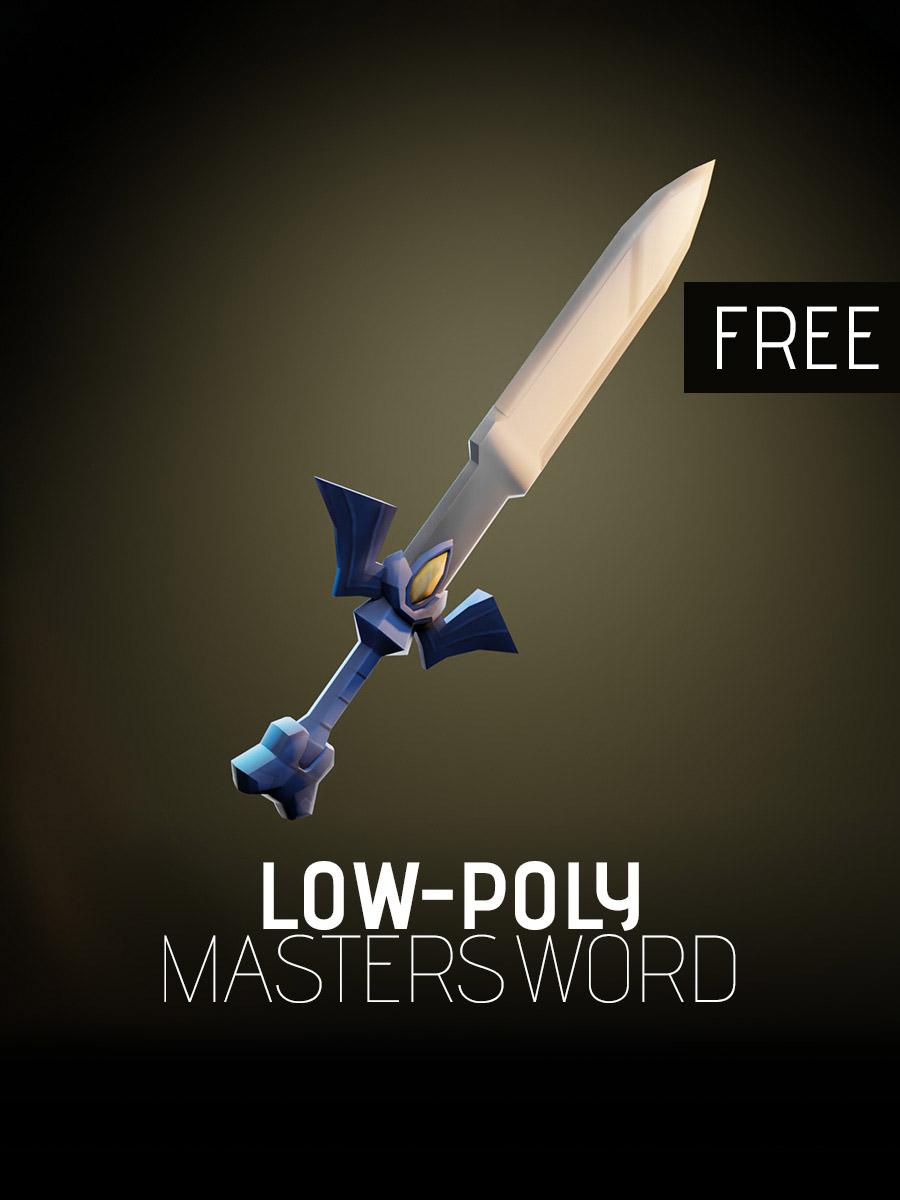 Mastersword Lowpoly Model 3d model