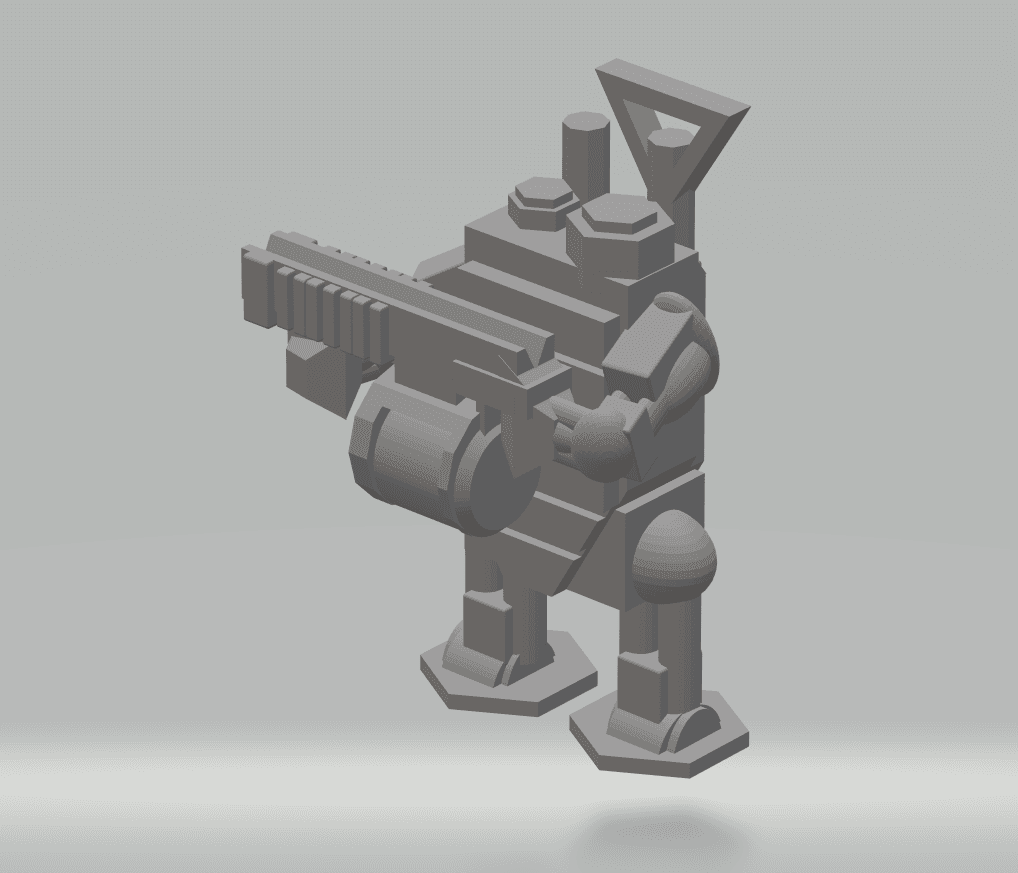 FHW: Worker Bot Radio Sergeant set 3d model