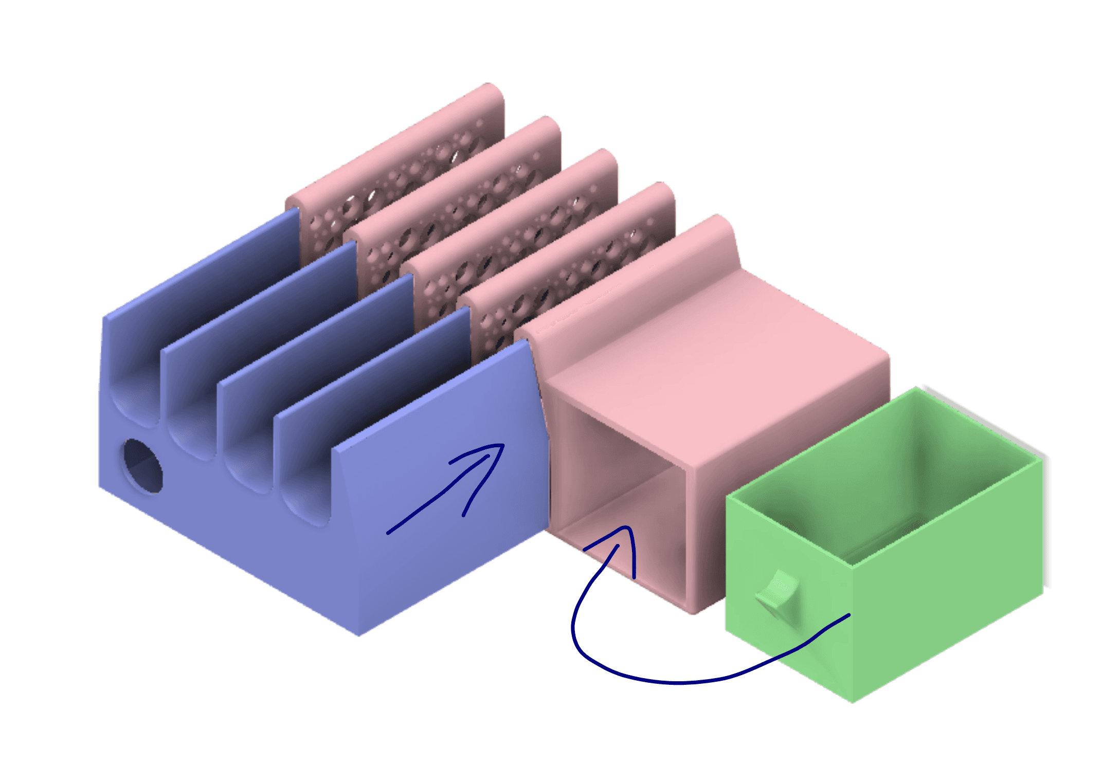 A unique charging station (part 1) 3d model