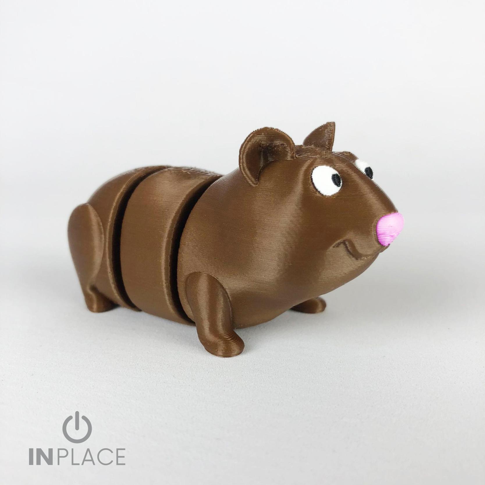 Cute Guinea Pig Articulated 3d model