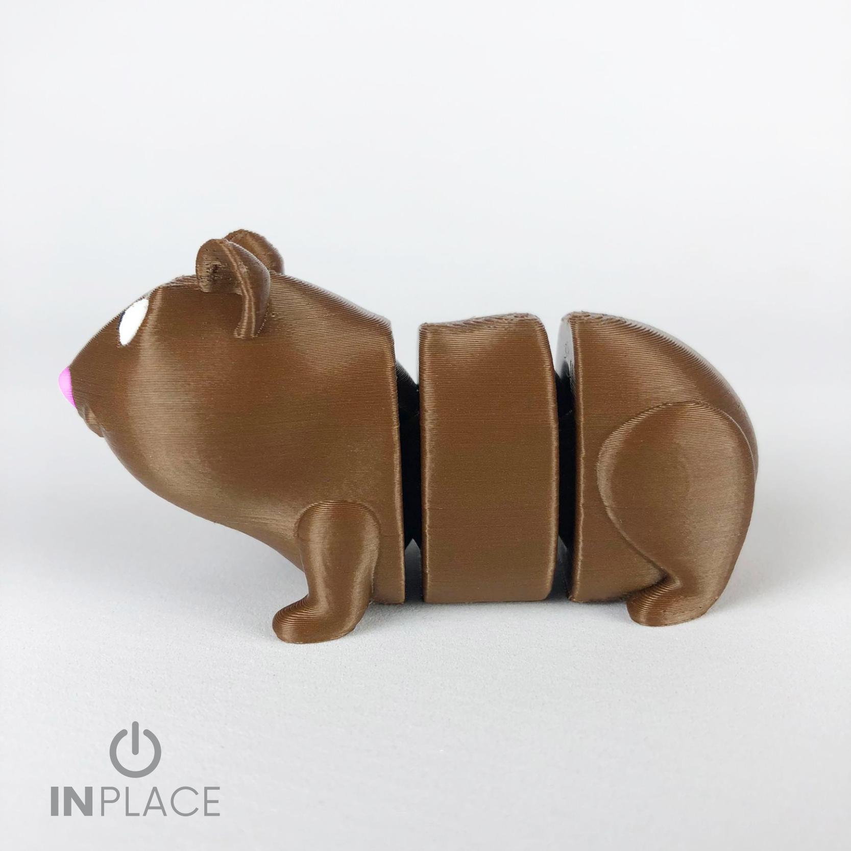 Cute Guinea Pig Articulated 3d model