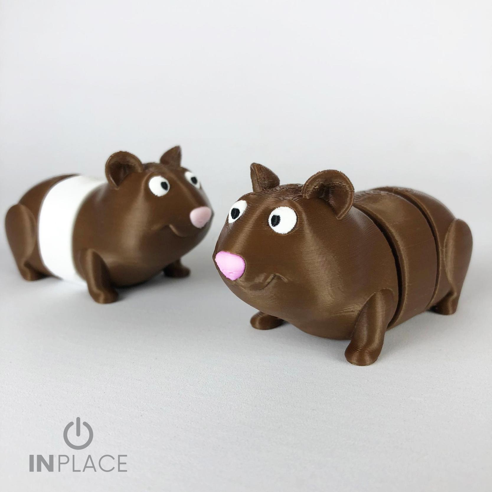 Cute Guinea Pig Articulated 3d model