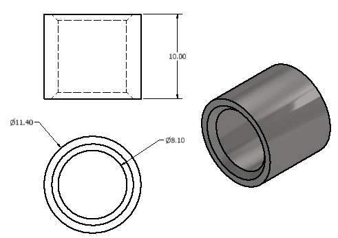 Skateboard Spacers and Washers 3d model