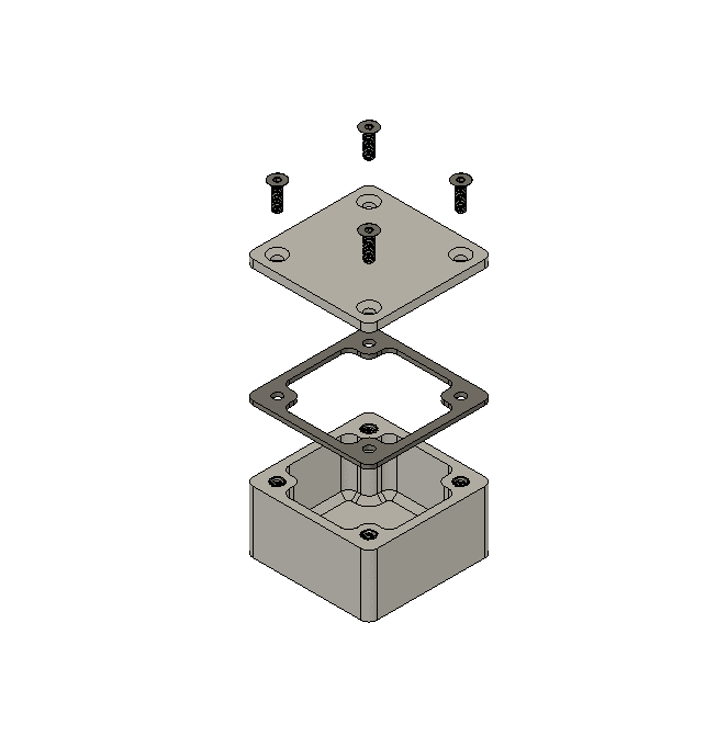 Air tight Box 40x40x20.stl 3d model