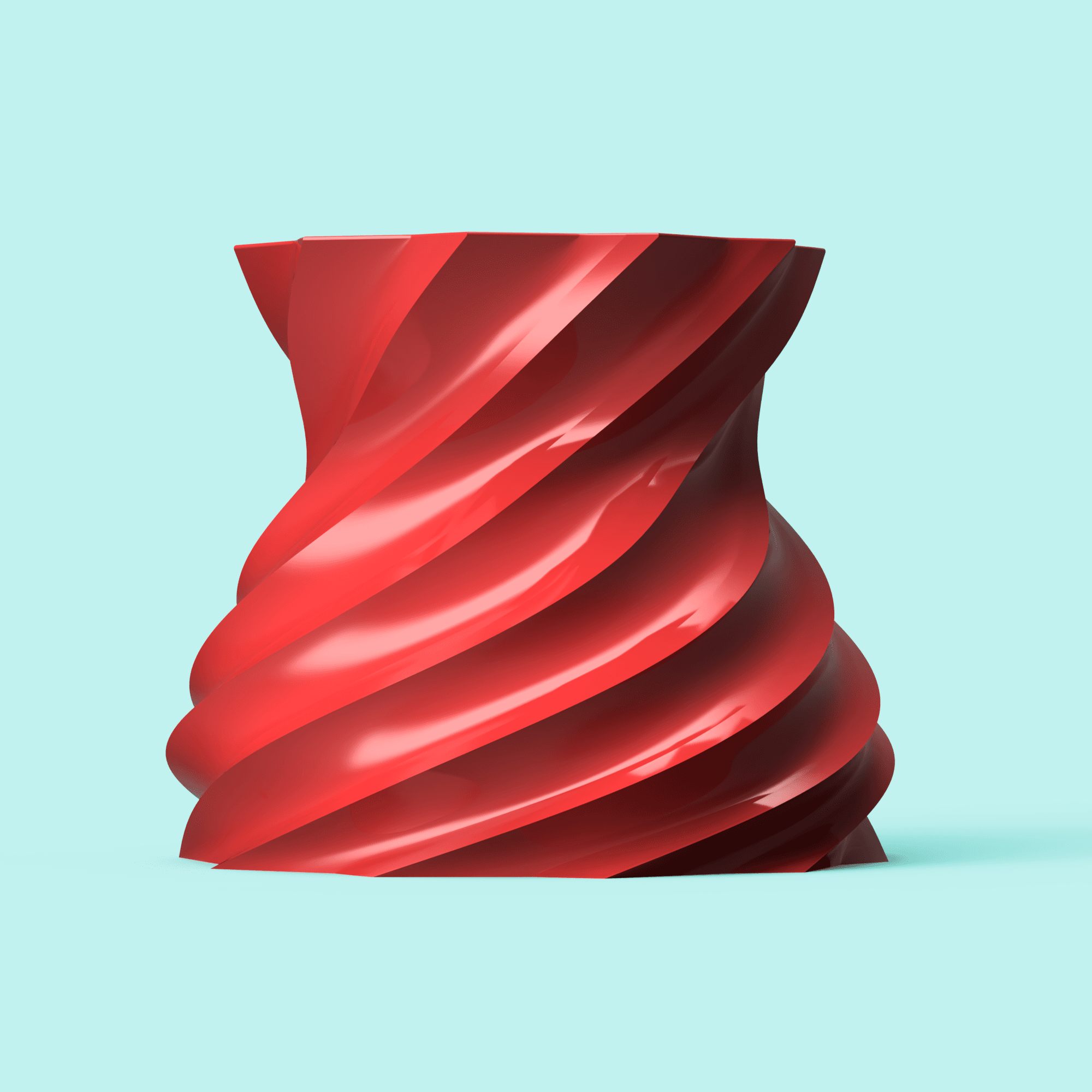 Twisted Spiral Vase 3d model