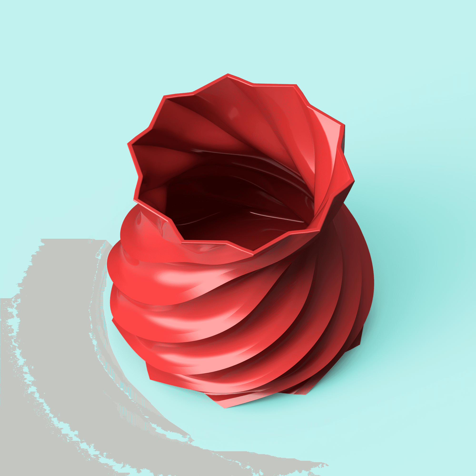 Twisted Spiral Vase 3d model