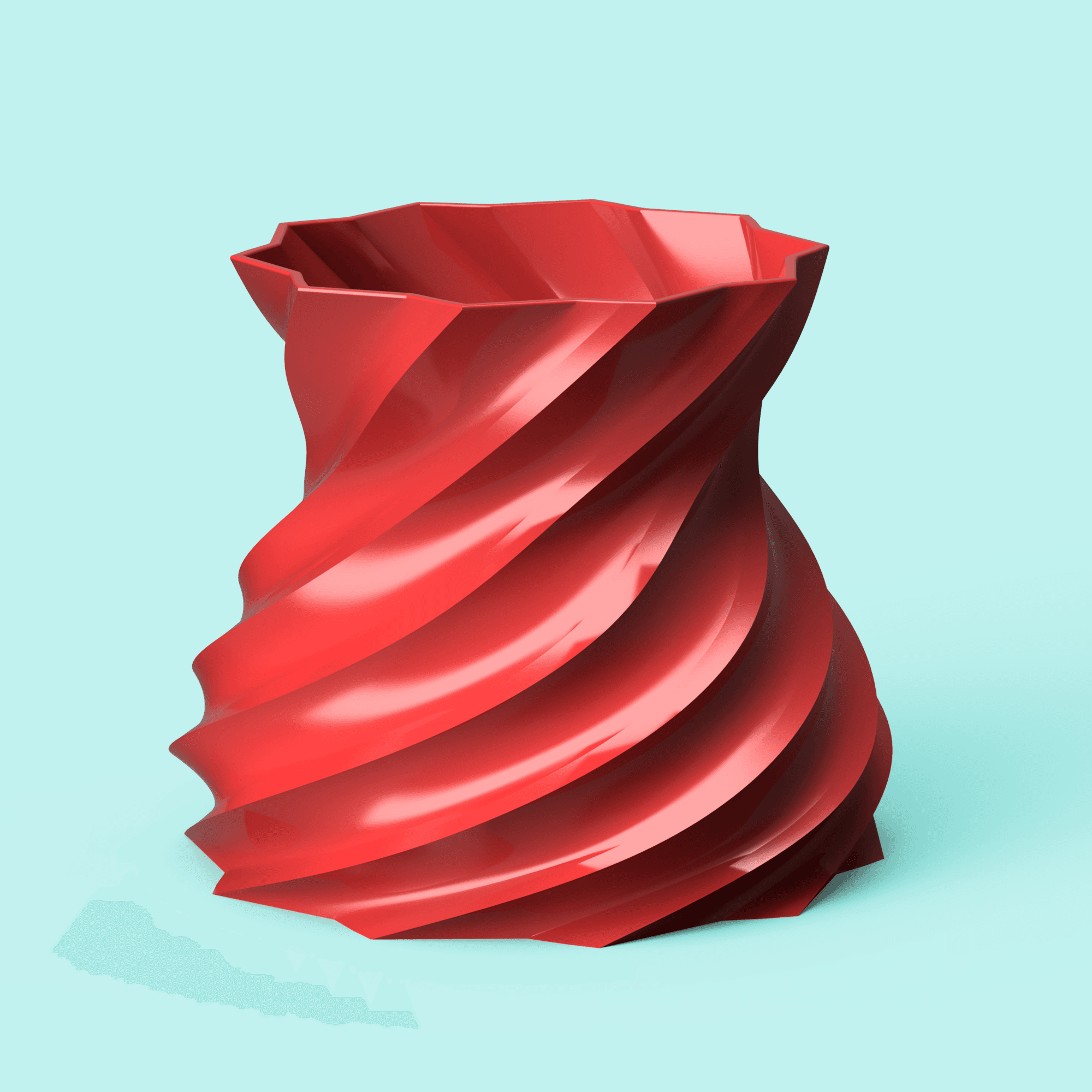 Twisted Spiral Vase 3d model