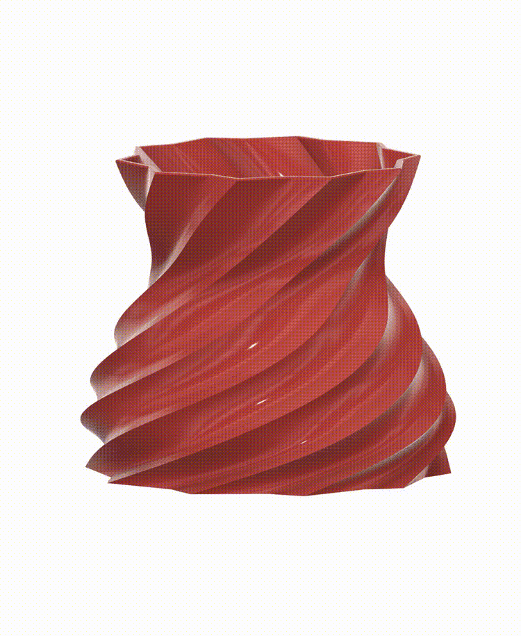 Twisted Spiral Vase 3d model