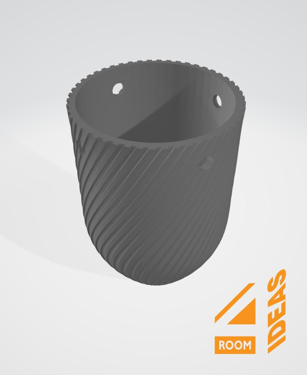 Bullet Planter Pot 3 - hanging planter + stands 3d model