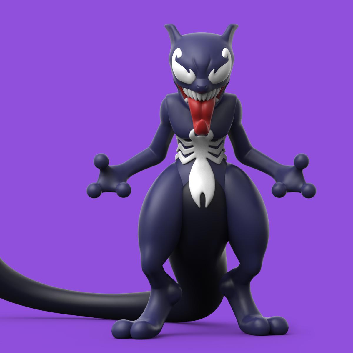 Mewtwo Venom 3d model