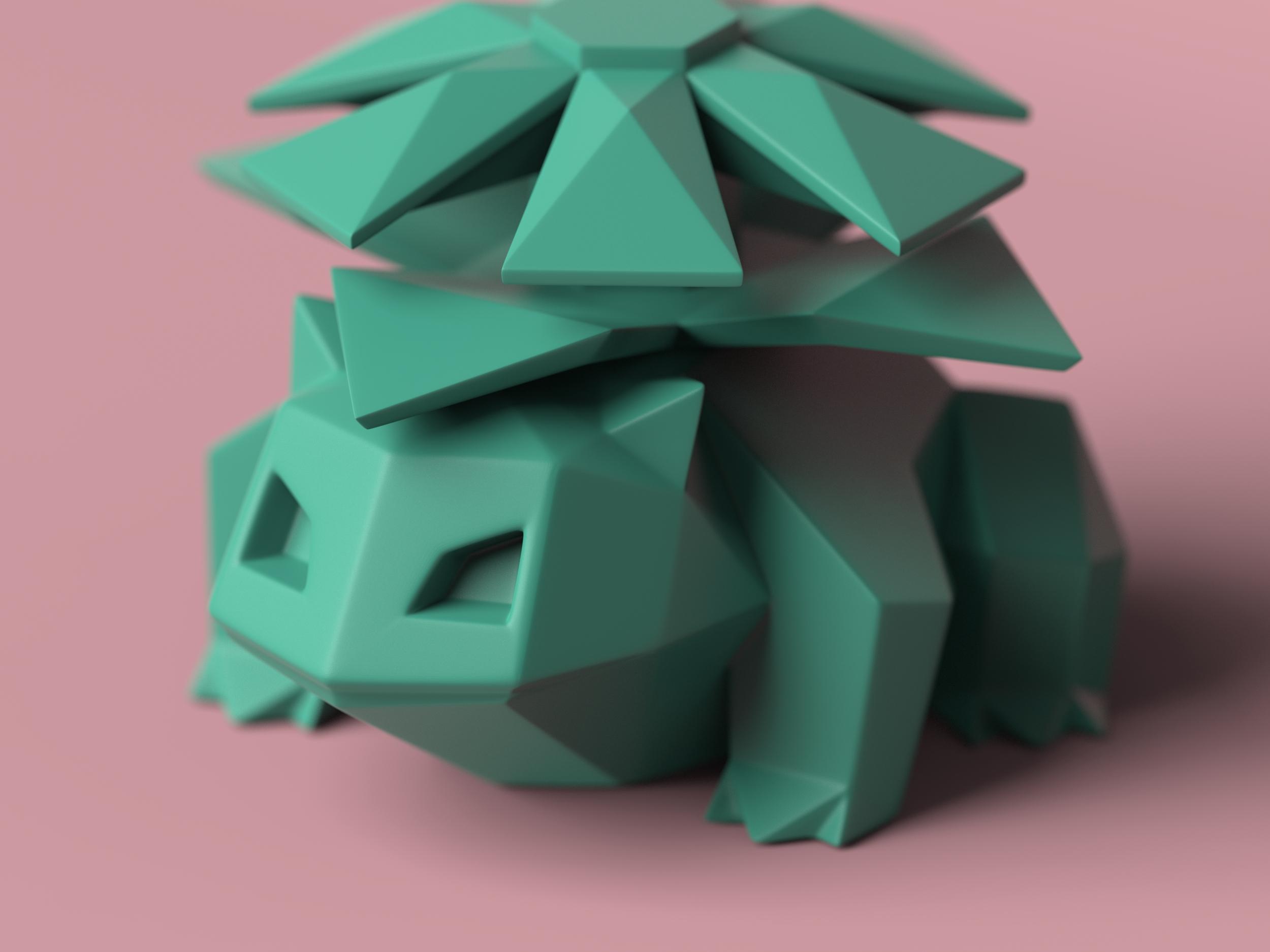 Low-poly Venusaur 3d model