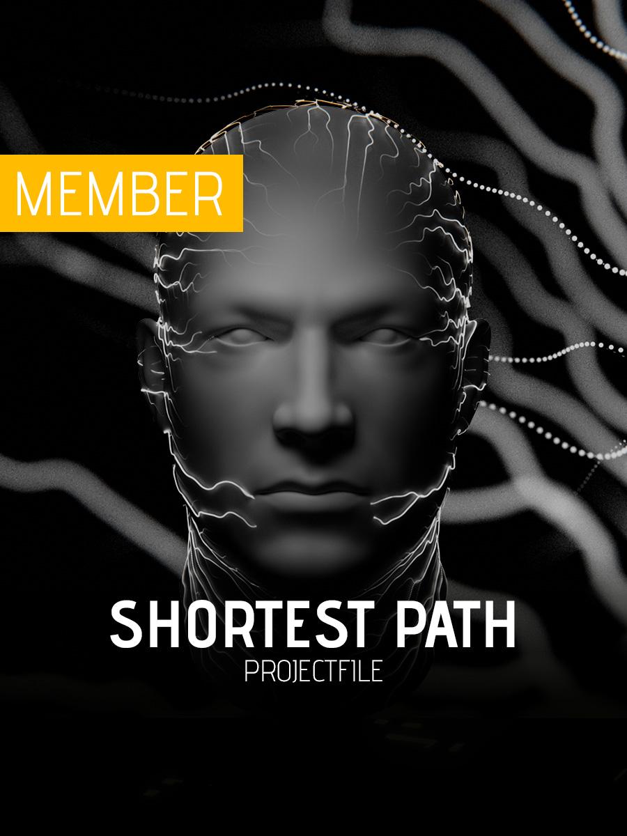 Shortest Path Animation 3d model