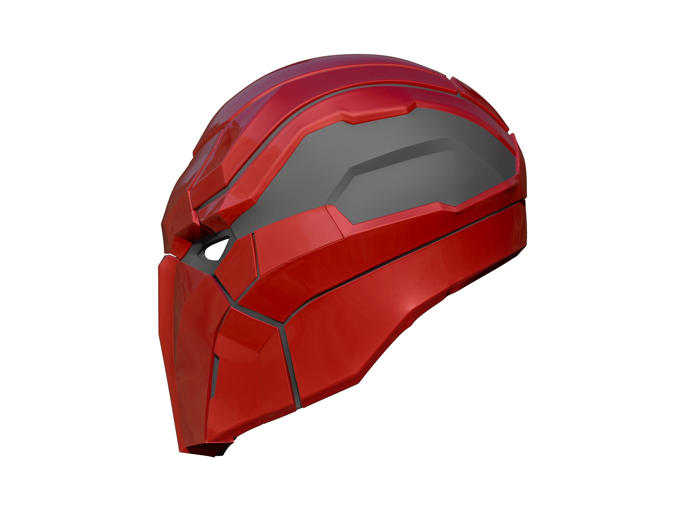 Red Hood helmet 3d model