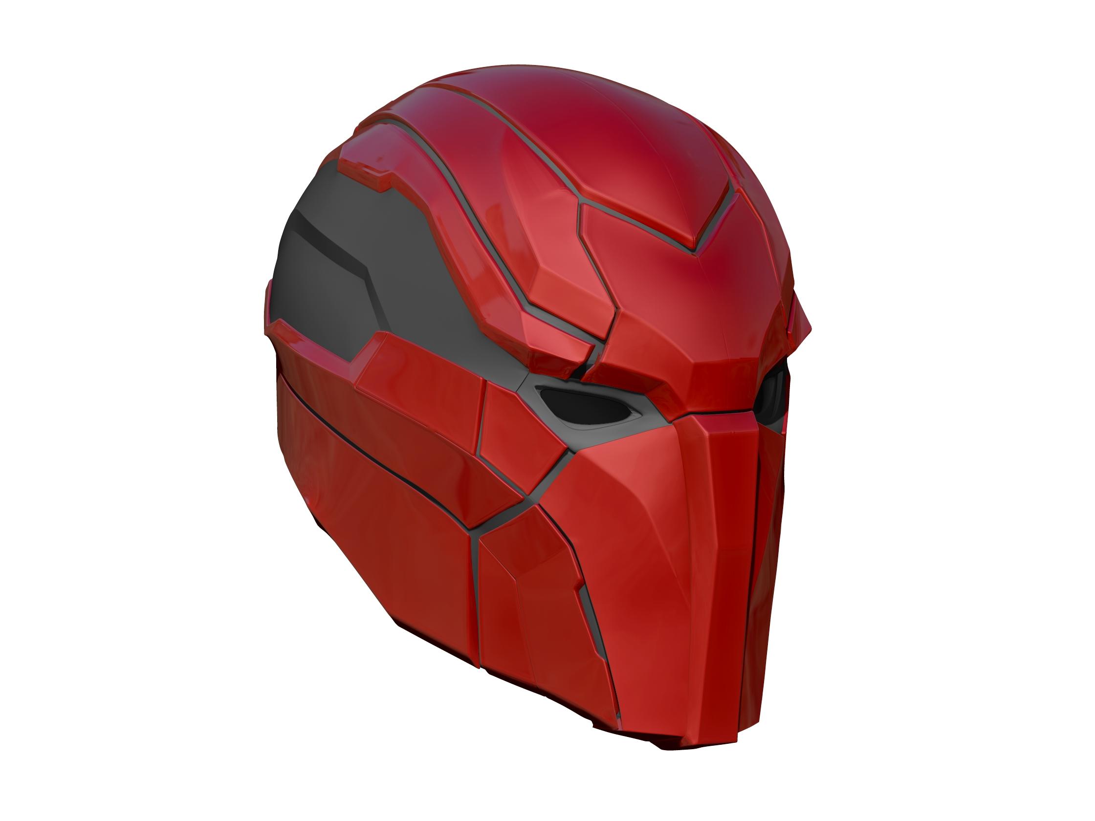 Red Hood helmet 3d model