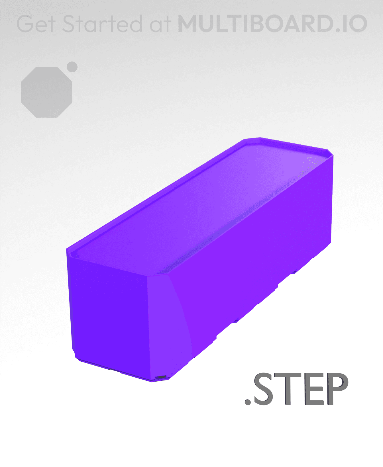 1x3x1 - Multibin Insert - STEP Remixing File 3d model